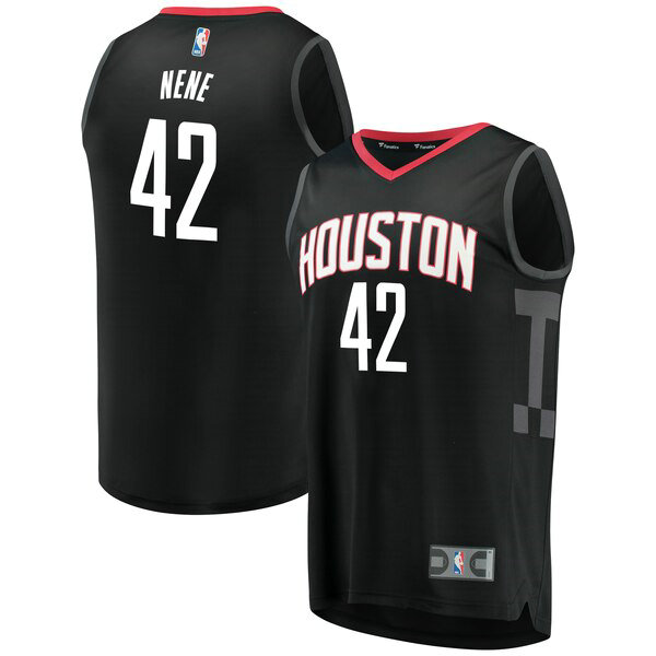 Maillot Houston Rockets Homme Nene Houston 42 Statement Edition Noir
